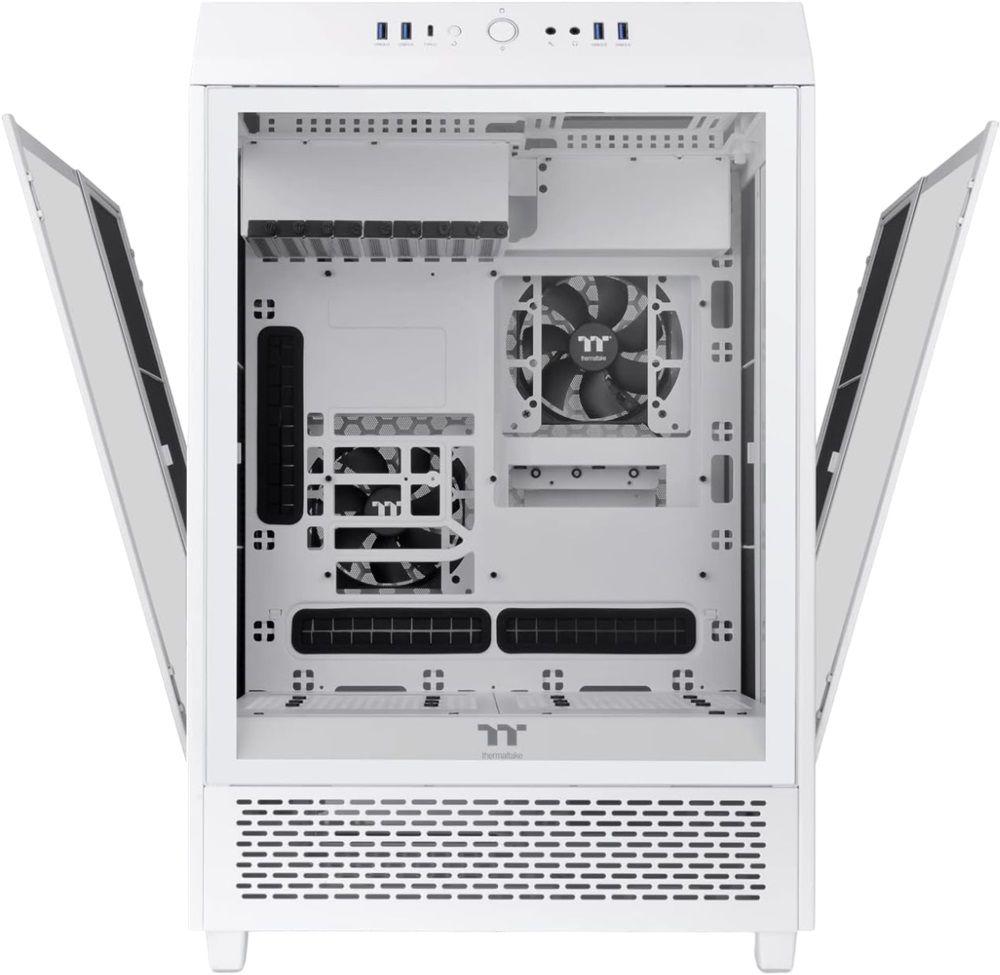 Caixa PC THERMALTAKE The Tower 500 Snow White (PS2 - 2,5" - SPCC, vidro temperado - Branco) — miniatura 6