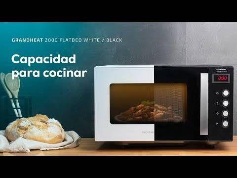 Micro-ondas Independente CECOTEC GrandHeat 2000 Flatbed (700 W - 20 L - Botões - Branco) — miniatura 3