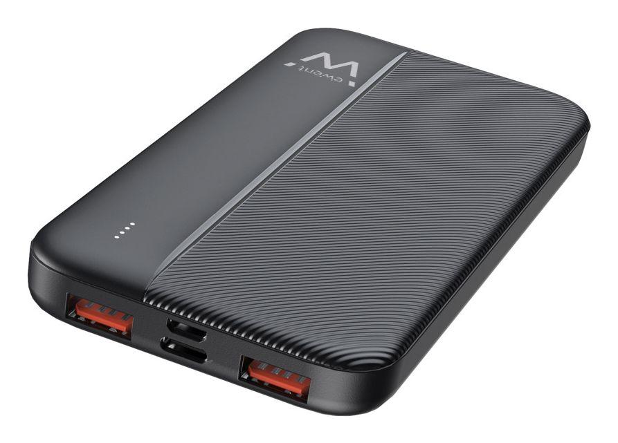 Bateria Externa EWENT EW1161 (10000 mAh - 22,5 W - Micro-USB + USB Type-C - Preto), miniatura 3