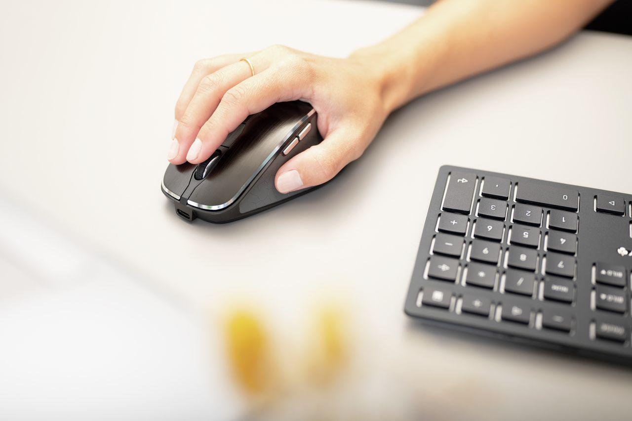 Teclado e Rato CHERRY DW 9500 SLIM (Alemão - Cherry SX - RF Wireless + Bluetooth - Preto e Cinzento) — miniatura 5