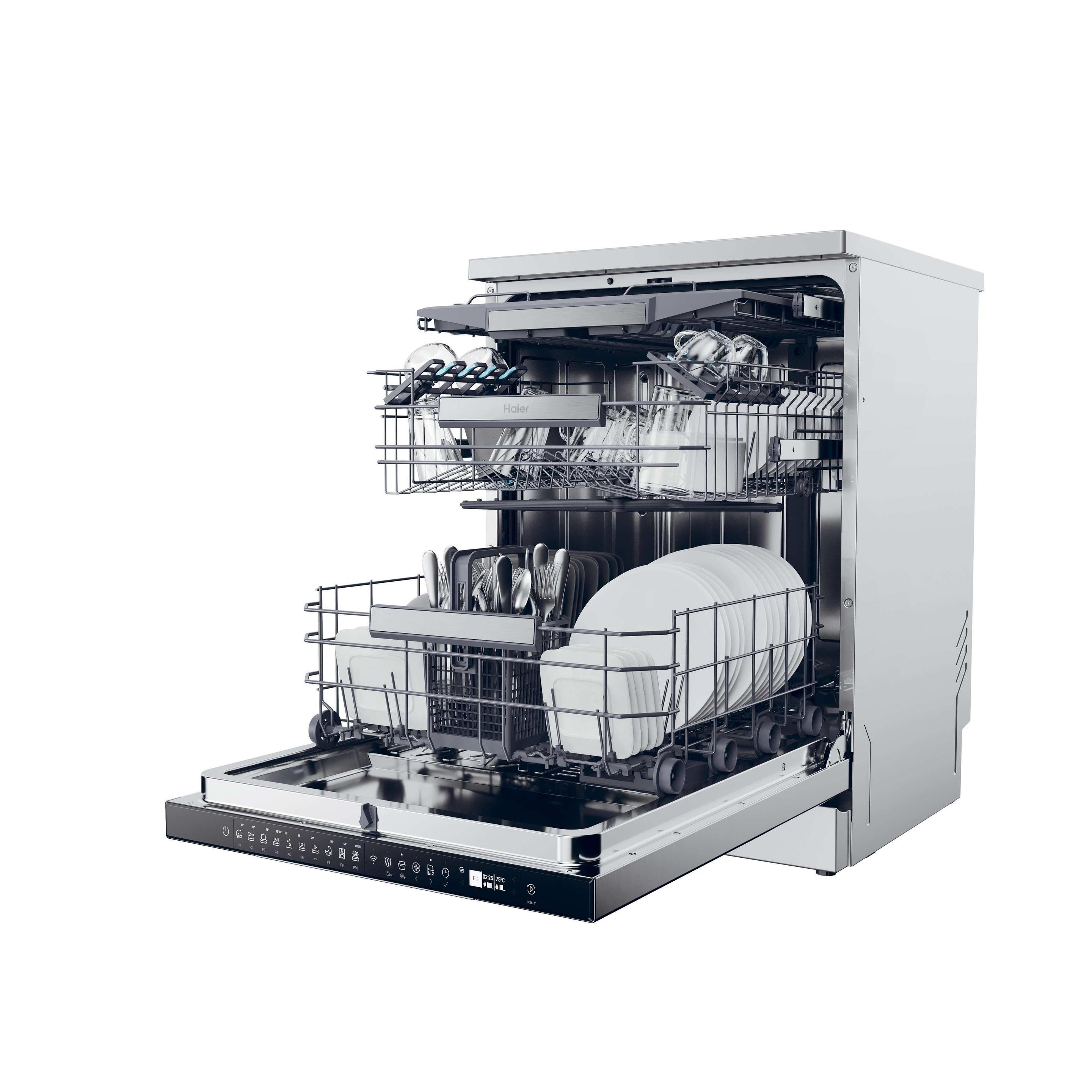 Máquina de Lavar Loiça Independente HAIER XF5C4M1X (15 talheres - C - 9,5 l - Inox), miniatura 6