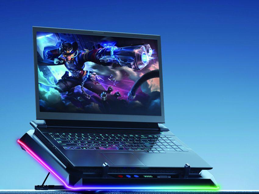 Base de Refrigeração para Portátil CONCEPTRONIC THYIA03B Turbo (19" - Ventoinha 14 cm - RGB - Preto), miniatura 6