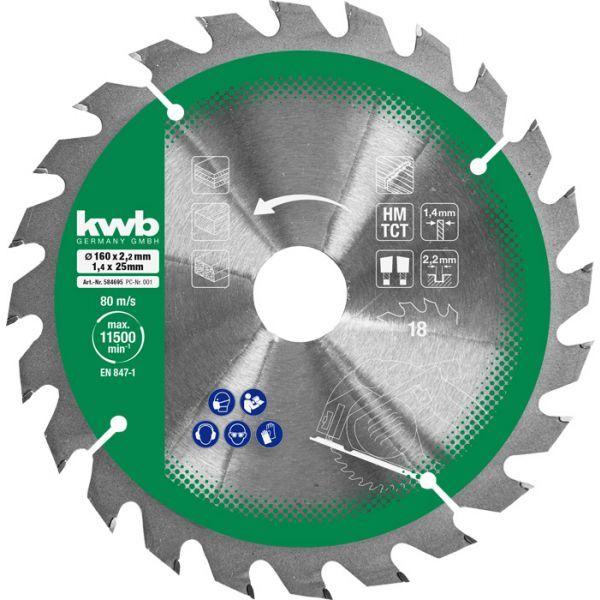 Conjunto de Lâminas de Serra Circular KWB 584795 (Carboneto) — miniatura 3
