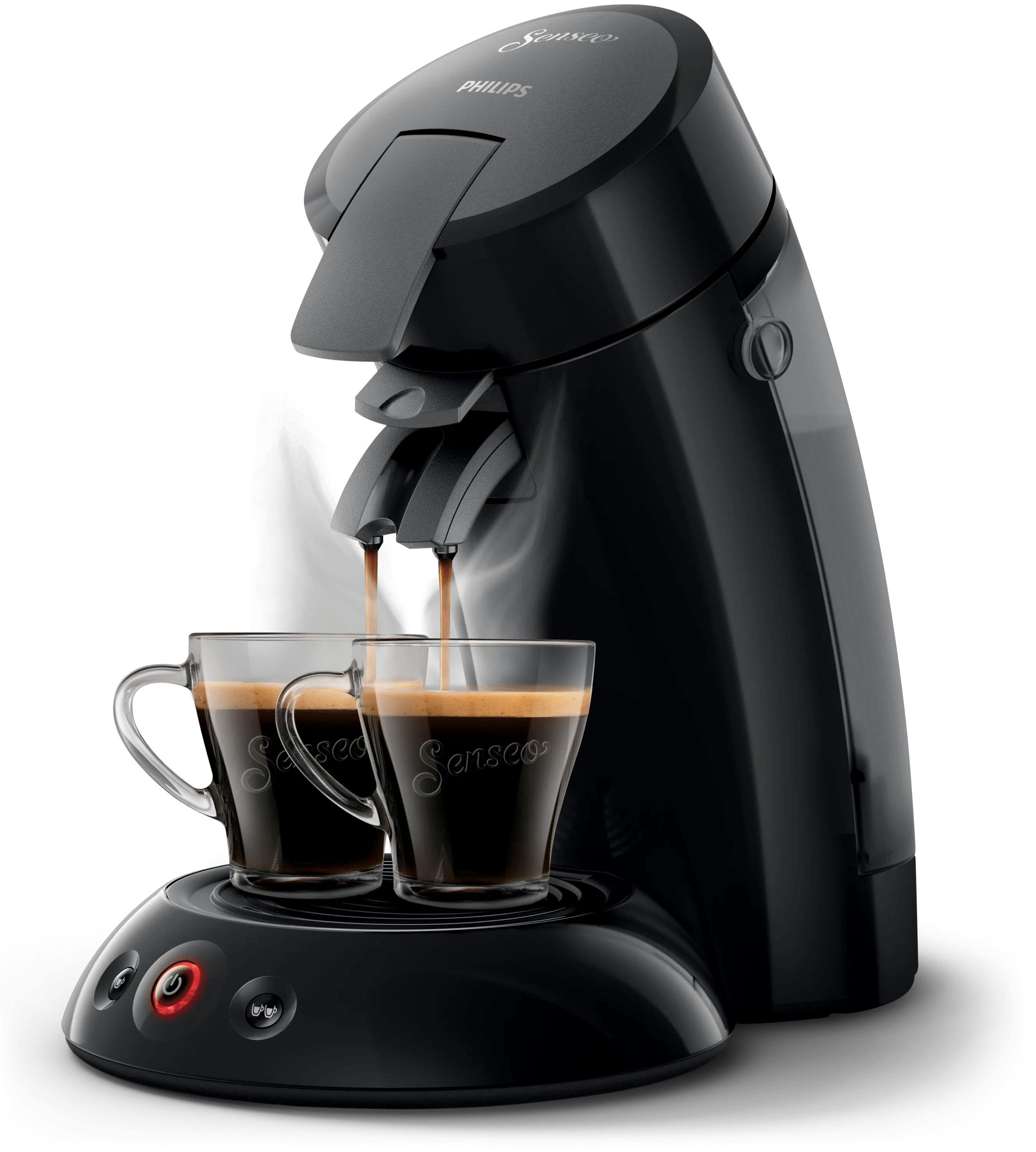 Máquina de Café de Cápsulas PHILIPS Senseo Original HD6553/67 (Cápsulas de café SENSEO® - 1450 W - 1 bar - Preto)