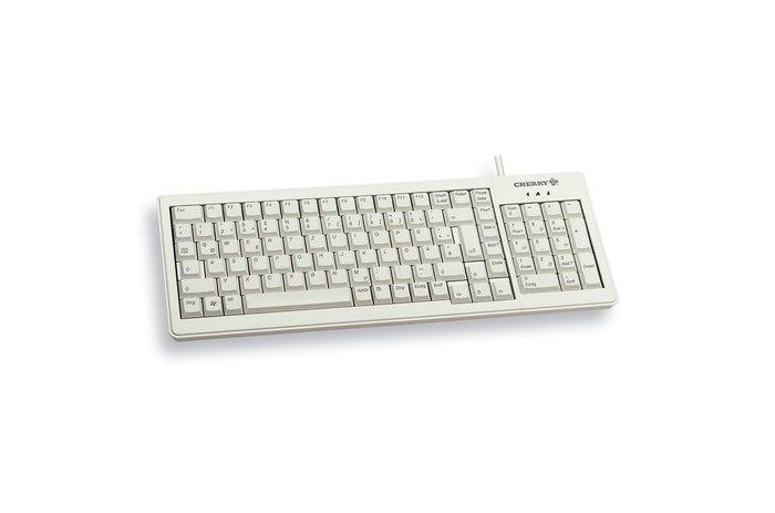 Teclado CHERRY G84-5200LCMDE-0 (Alemão - Tamanho completo - USB - Cinzento) — miniatura 2