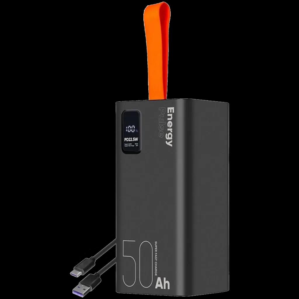 Powerbank OBAL:ME EnergyPulse (50000 mAh - Preto)