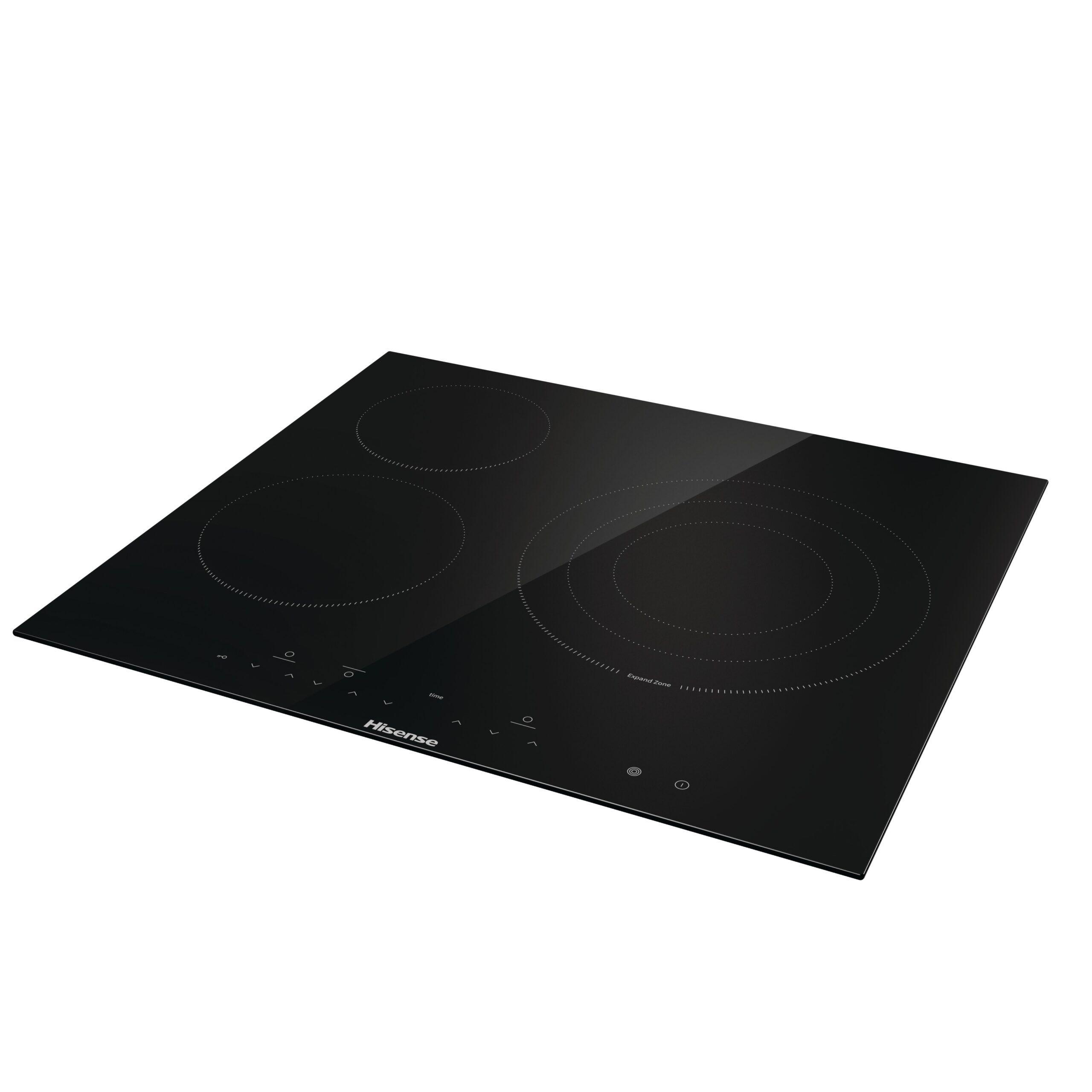 Placa Vitrocerâmica Encastre HISENSE E6332BSCE (3 zonas - 5700 W - Vidro-cerâmica - Preto), miniatura 3