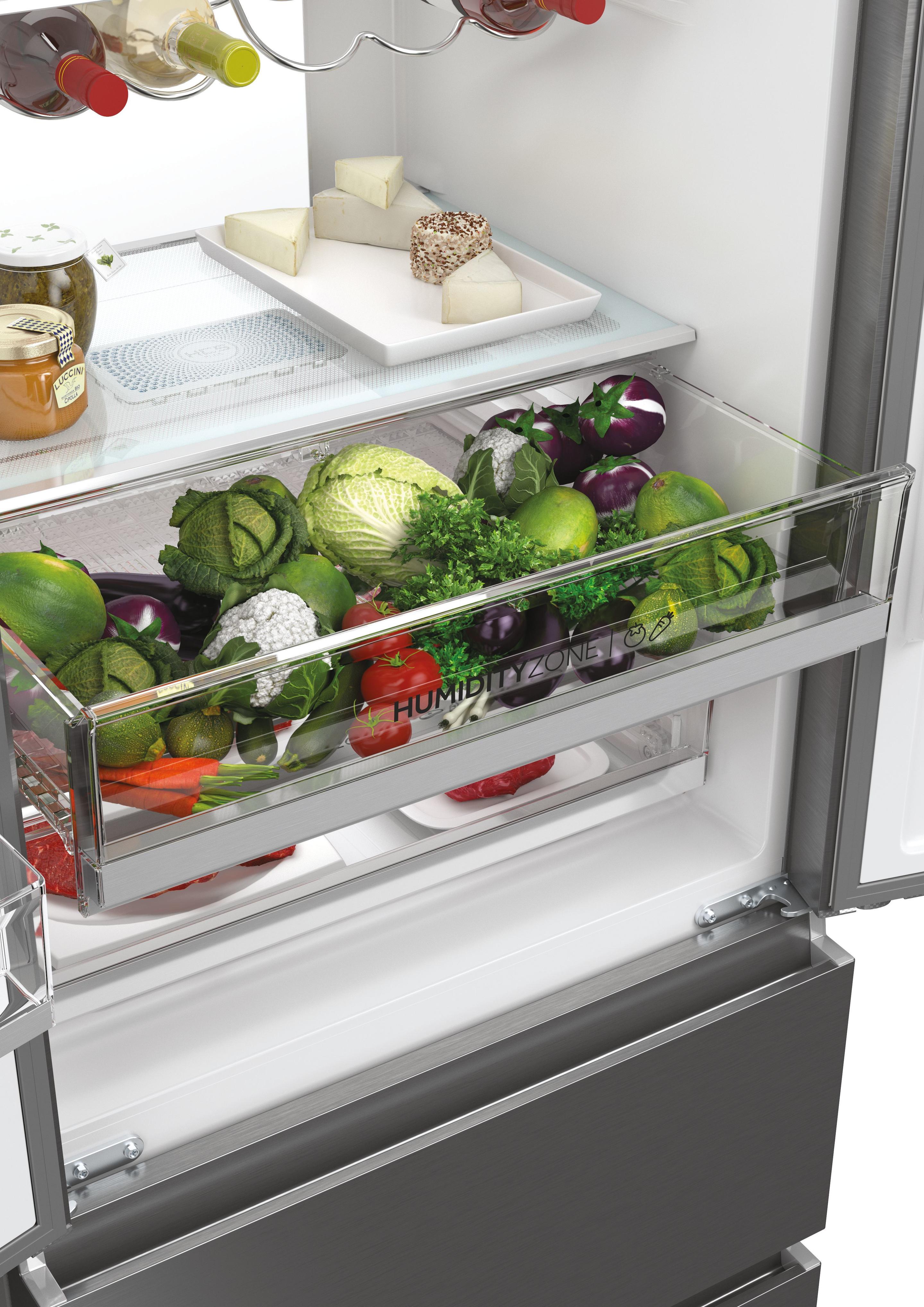 Frigorífico Americano Multiportas Independente HAIER HFW7720EWMP (477 L - 200,6x70x67,5 cm - 70 cm - Cinzento) — miniatura 6