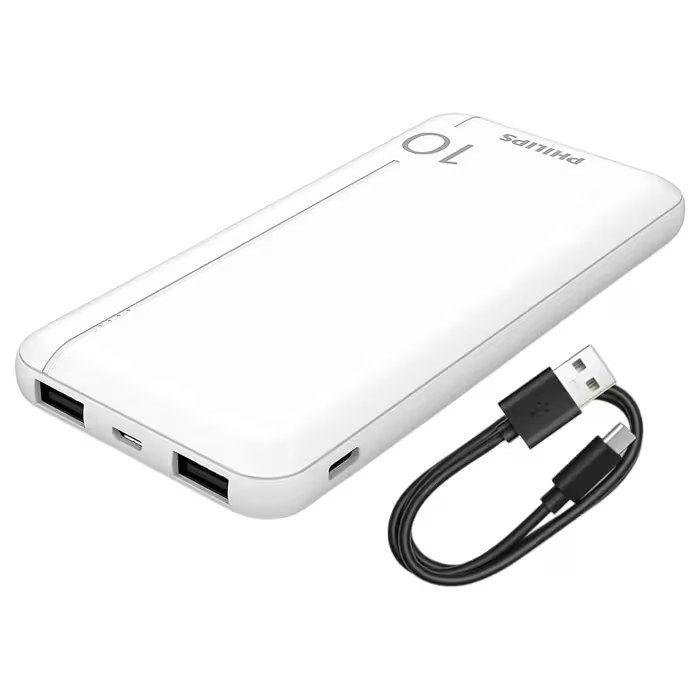 Powerbank PHILIPS DLP1810NW/62 (10000mAh - Branco), miniatura 2