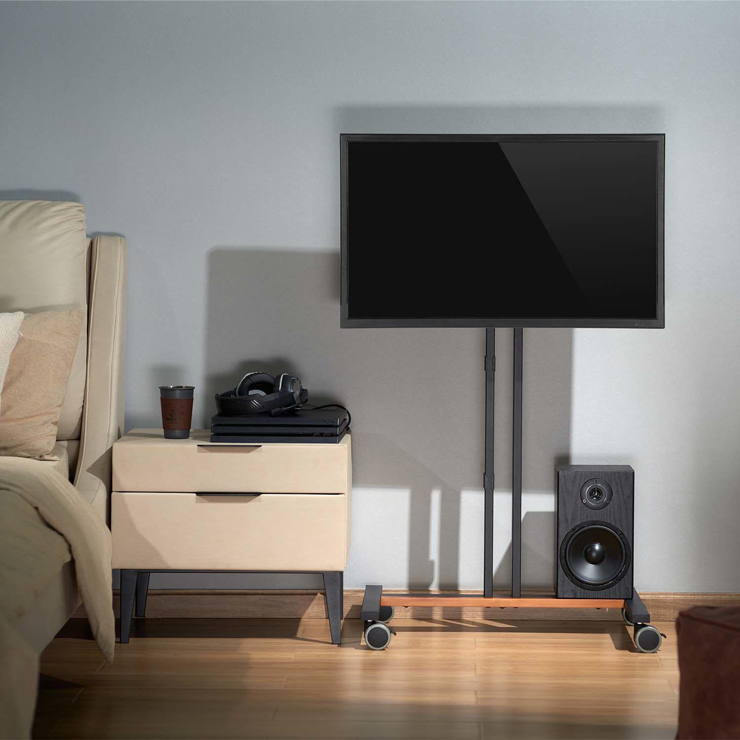 Suporte de Chão Móvel para TV AISENS FT55TE-213 (400 x 400 mm - 200 x 200 mm - 139,7 cm - Preto), miniatura 5