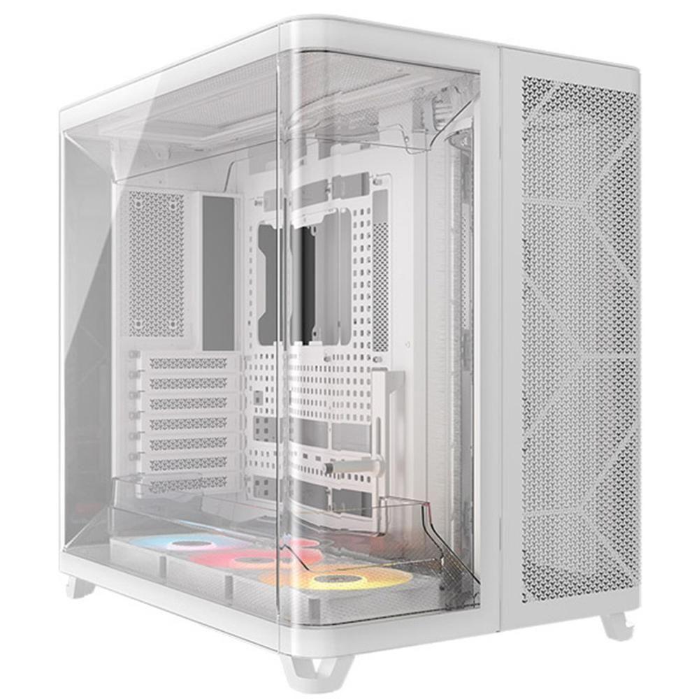 Caixa PC CORSAIR AIR 5400 RS-R ARGB (ATX, EATX, micro ATX, Mini-ITX - Semitorre - Aço, vidro temperado - Branco)