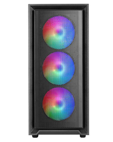 Caixa PC MARS GAMING MC-AIR (ATX, micro ATX, Mini-ITX - Midi Tower - Rede, SGCC, vidro temperado - Preto)