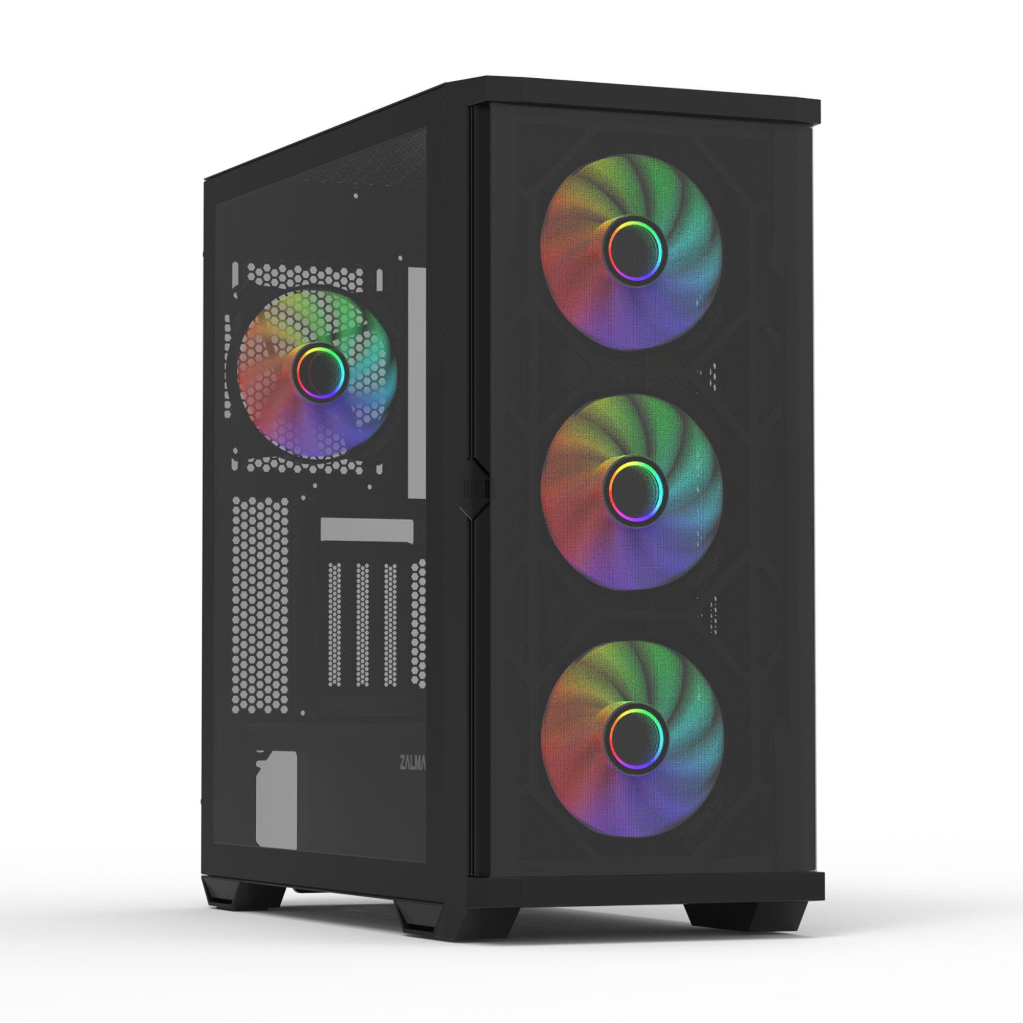 Caixa de Computador ZALMAN Z10 DUO (ATX, Mini-ATX, Mini-ITX - Midi Tower - Plástico, aço, vidro temperado - Preto), miniatura 9