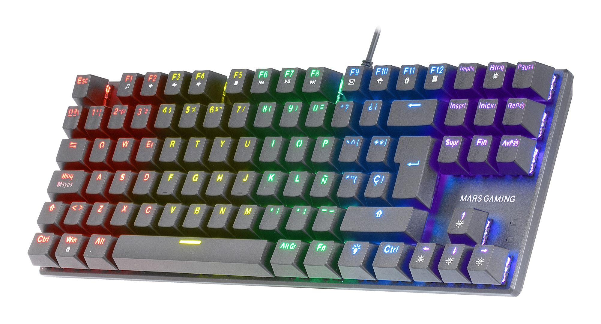 Teclado Gaming Mecânico MARS GAMING MK80RIT (Italiano - Interruptor de chave mecânico - Sem teclado numérico - Preto) — miniatura 2