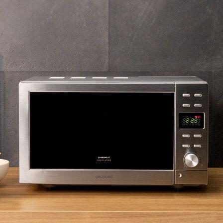 Micro-ondas Independente CECOTEC GrandHeat 2000 Flatbed Steel (700 W - 20 l - Botões e rotativo - Cinzento) — miniatura 3