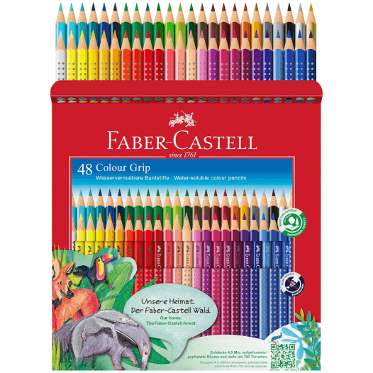 Lápis de Cor FABER-CASTELL Colour Grip 48er Kartonetui (48 Cores), miniatura 3
