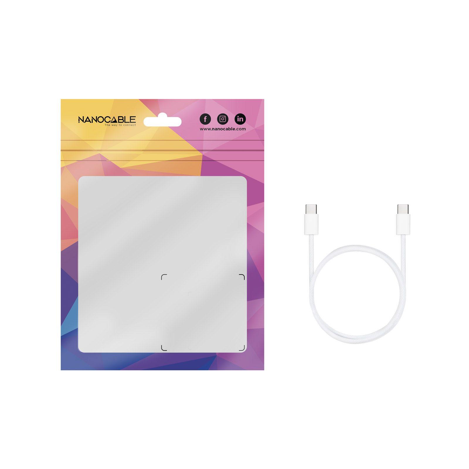 Cabo USB-C NANOCABLE 10.01.6002-CO (2 m - USB C - Branco) — miniatura 4
