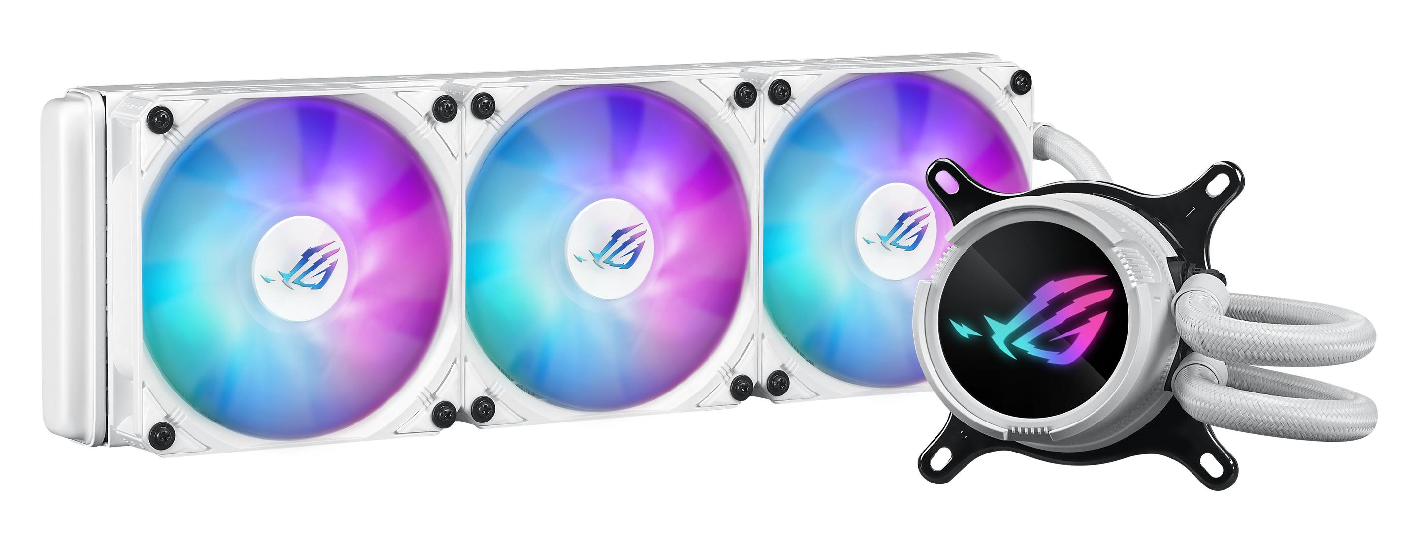 Kit de Refrigeração Líquida AIO ASUS ROG Strix LC III 360 ARGB (12 cm - 2200 RPM - Multi - Branco) — miniatura 3