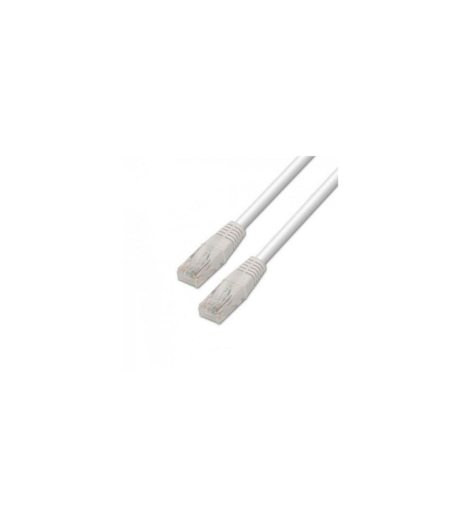 Cabo de Rede AISENS A133-0198 (2 m - Cat5e - RJ-45 - Branco), miniatura 3