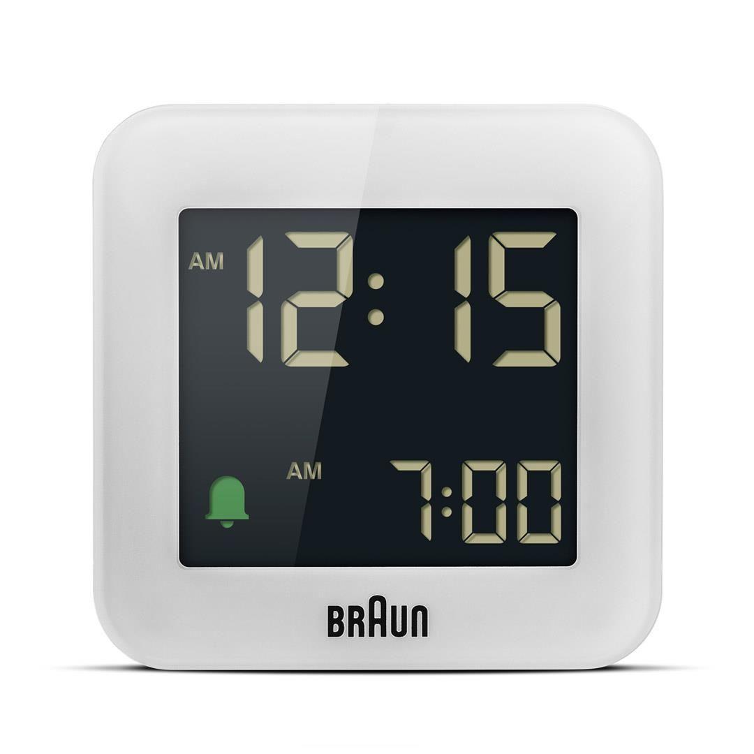 Despertador Digital Controlado por Rádio BRAUN BC08W-DCF (Branco), miniatura 3