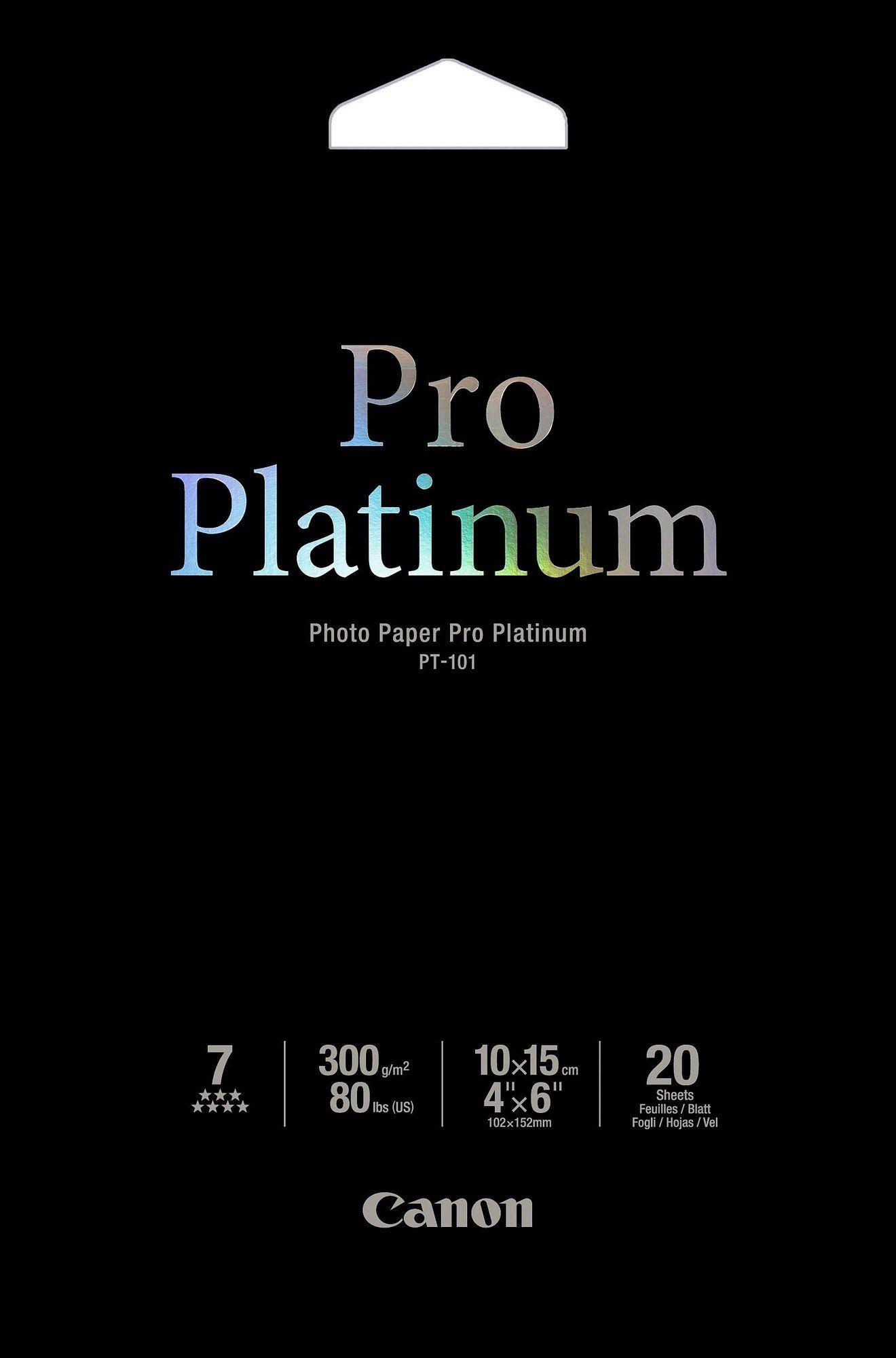 Papel Fotográfico CANON 2768B013 Pro Platinum (10 x 15 cm - 20 folhas - Brilho), miniatura 2
