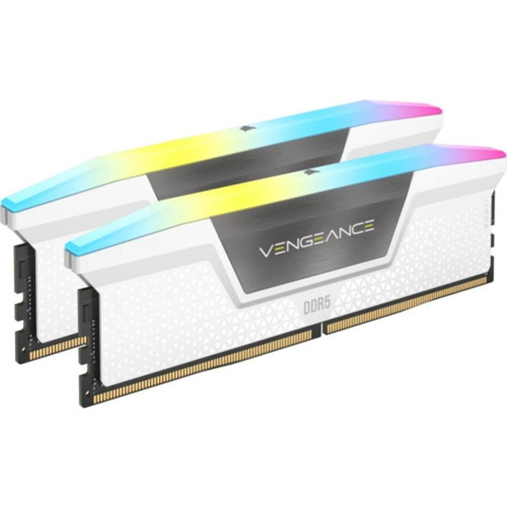 Memória RAM CORSAIR Vengeance RGB CMH32GX5M2B6400Z32W (6400 MHz - 32GB - DIMM de 288 pinos)