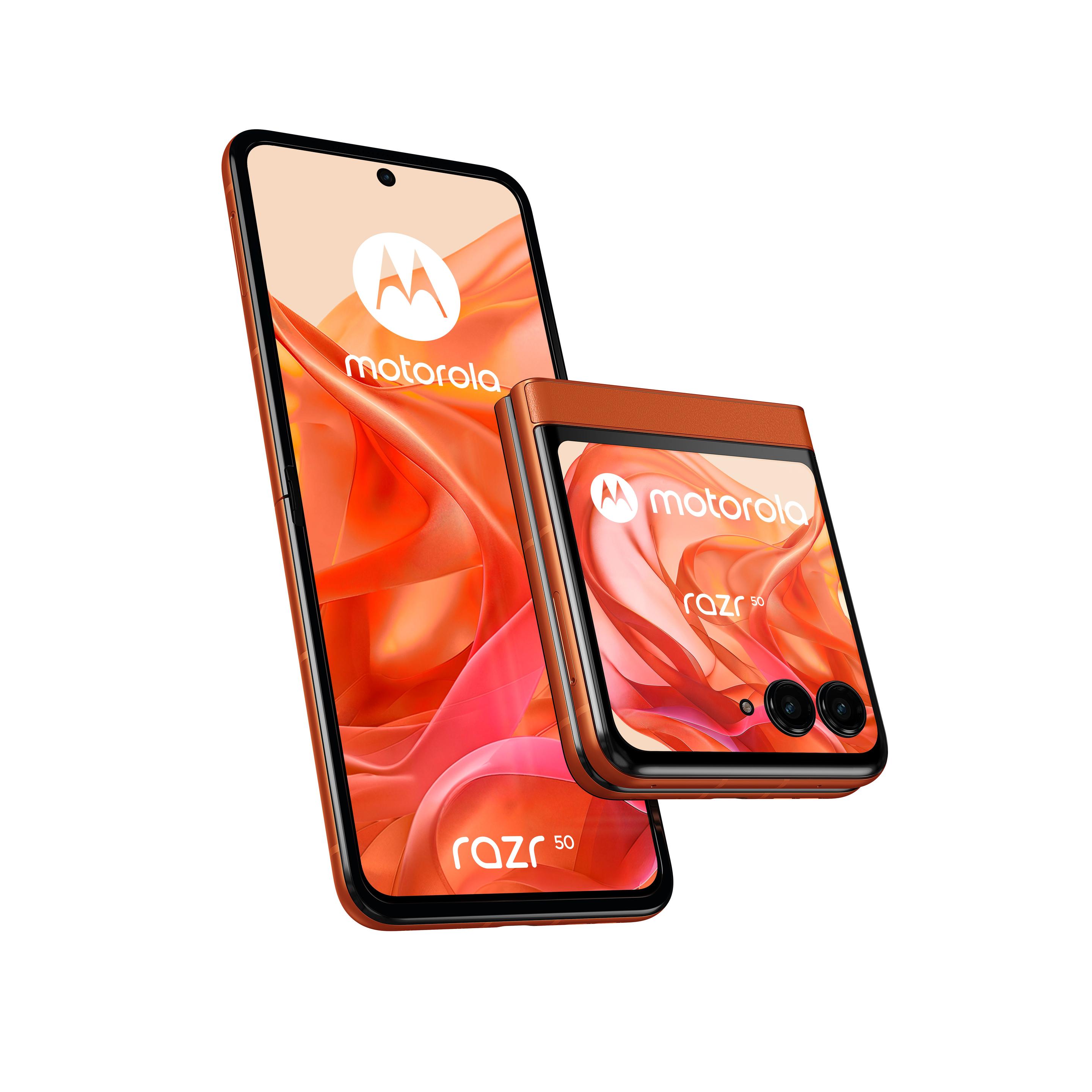Smartphone MOTOROLA Razr 50 5G (8GB/256GB - 6,9" - Laranja)