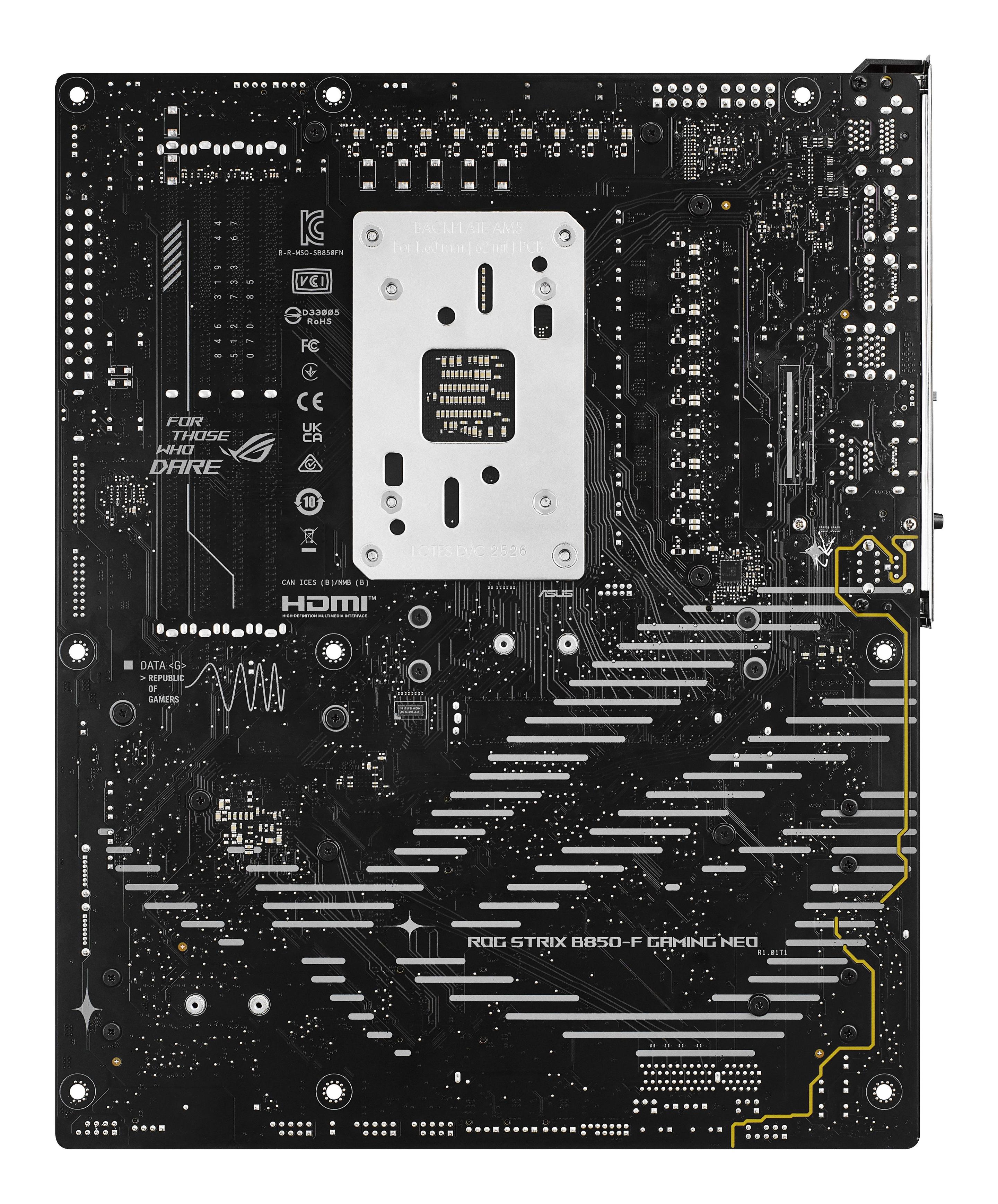 Motherboard ASUS ROG STRIX B850-F GAMING WIFI7 NEO (AM5 - ATX - Duplo canal - Multicor), miniatura 2