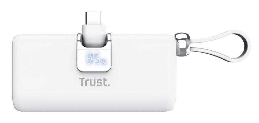 Bateria Externa TRUST Pacto 26105 (5000 mAh - 18 W - USB Type-C - Branco) — miniatura 5