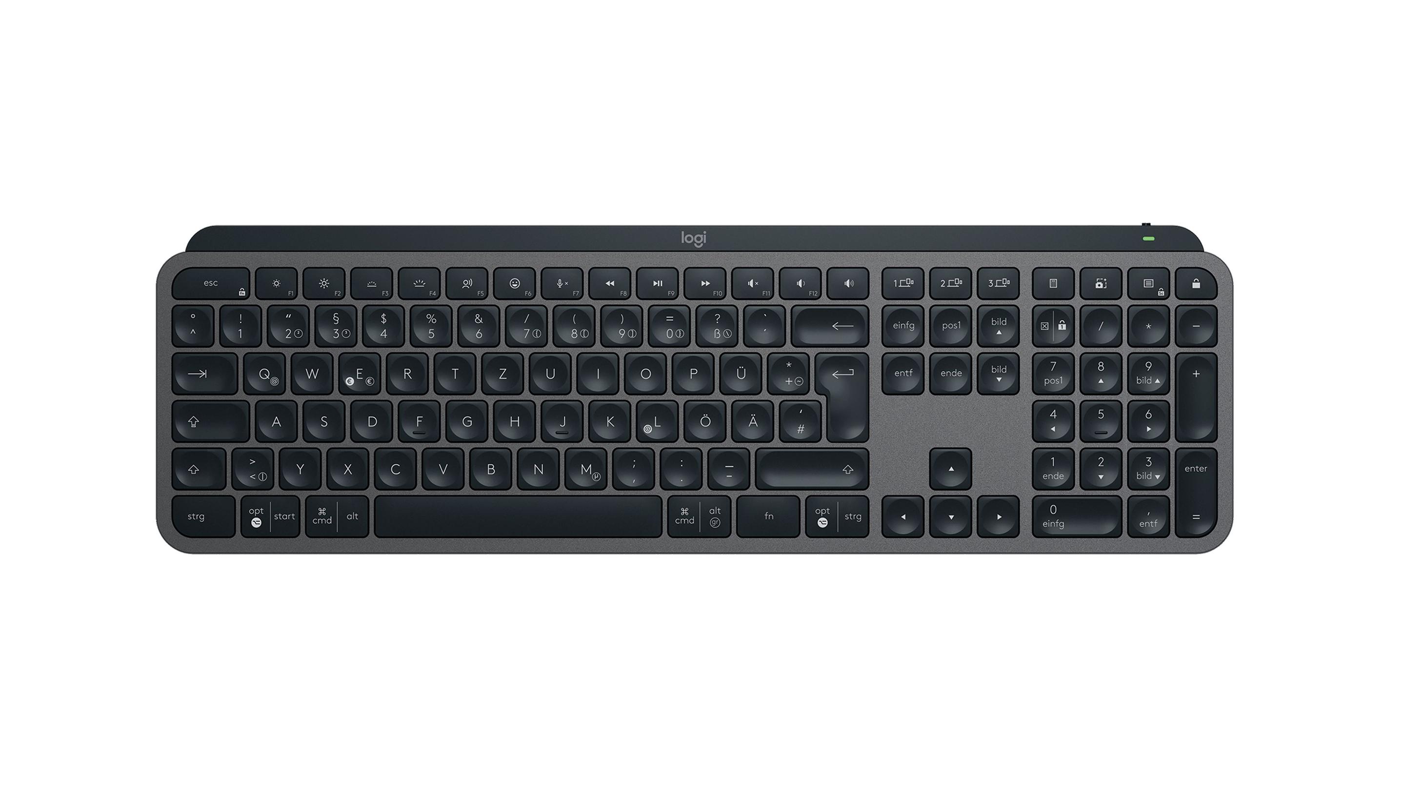 Teclado LOGITECH MX Keys S (Alemão - Teclas tesoura - Tamanho completo - Grafite) — miniatura 5