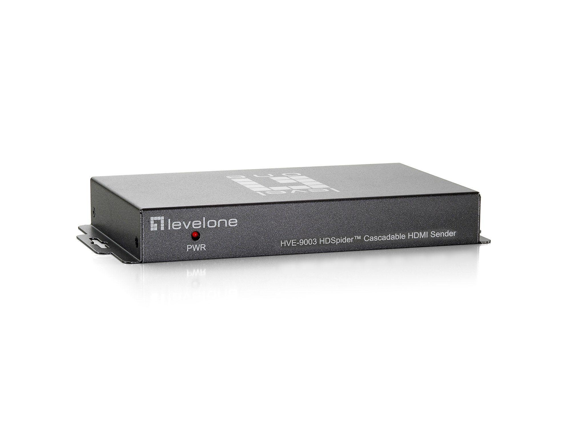 Transmissor AV HDMI LEVEL ONE HVE-9003 (1.3c - Cinzento)