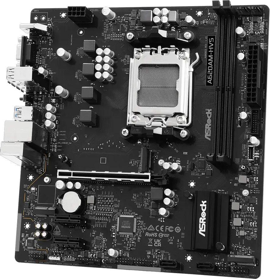 Motherboard ASROCK A620AM-HVS (AM5 - Micro ATX - Duplo canal - Preto), miniatura 4
