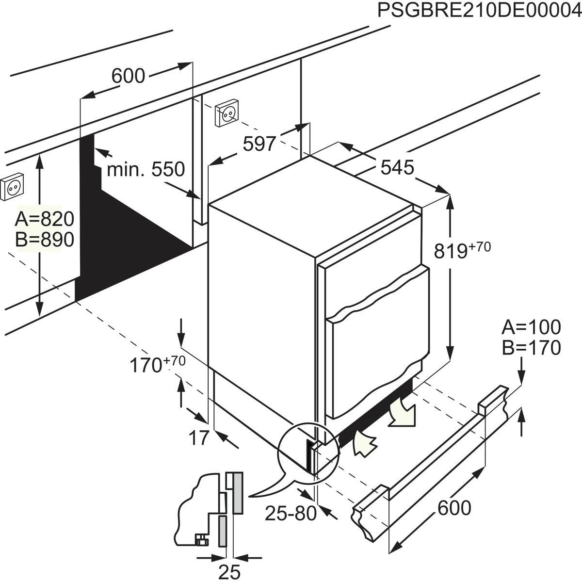 Frigorífico Encastre AEG OSF6I82EF (81,9x59,6x54,7 cm - 60 cm - 82 cm - Não aplicável), miniatura 5