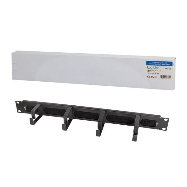 Painel de Gestão de Cabos LOGILINK OR106B (1 unidade - Preto), miniatura 8