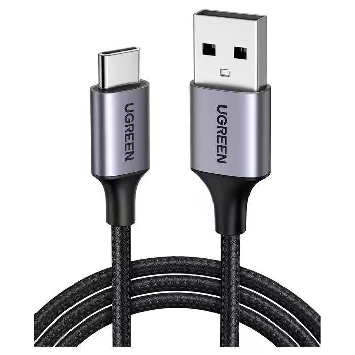 Cabo USB-A para USB-C UGREEN 60126 (1 m - USB A - USB C - Preto e Cinzento), miniatura 2