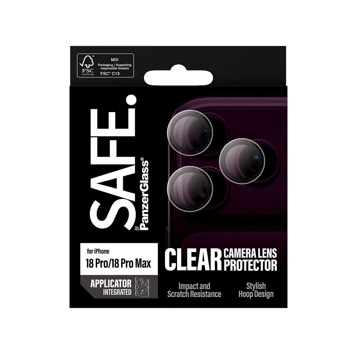 Protetor de Lentes de Câmara PANZERGLASS SAFE. by (Vidro temperado, Silicone - Transparente), miniatura 3