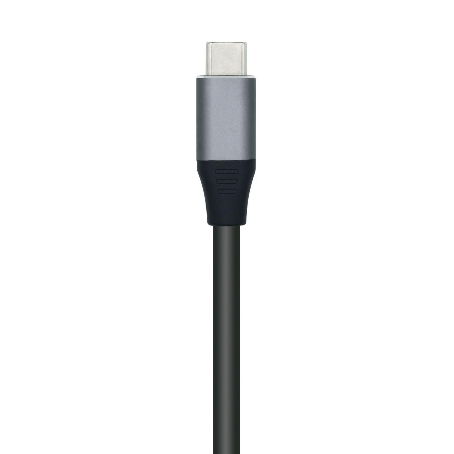 Hub USB-C AISENS A109-0508 (0,1 m - Cinzento), miniatura 3