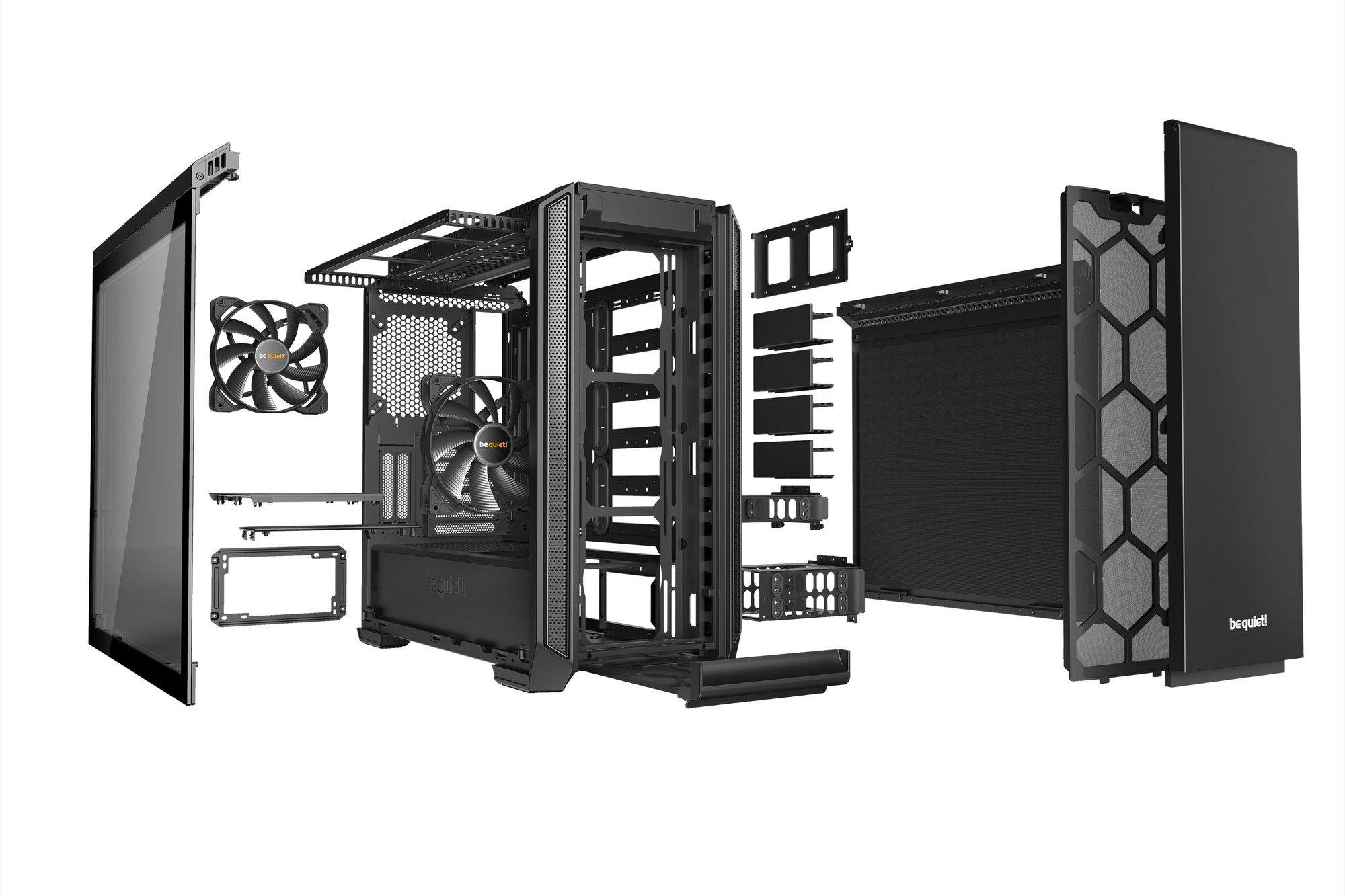 Caixa PC BE QUIET! Silent Base 601 Window (ATX, PS2 - Midi Tower - 18,5 cm - Preto) — miniatura 4