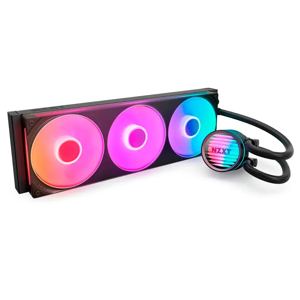 Kit de Refrigeração Líquida para CPU NZXT Kraken Core 360 RGB (120 mm - 2400 RPM - Multi - Preto) — miniatura 2