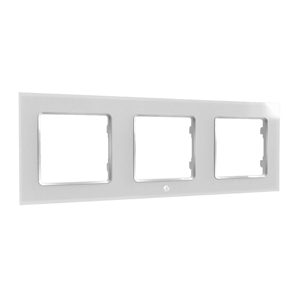Espelho Triplo SHELLY Wall Frame 3 (220 mm x 80 mm x 10 mm - Branco) — miniatura 2