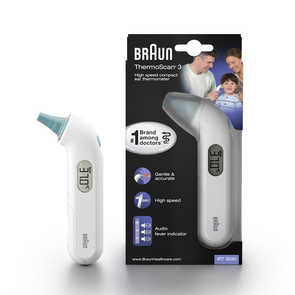 Termómetro Auricular BRAUN ThermoScan 3 IRT3030WE (Branco) — miniatura 2
