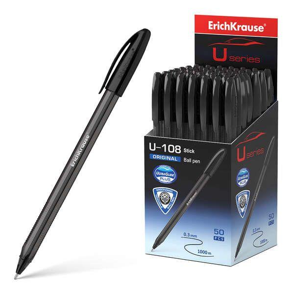 Caneta Esferográfica ERICHKRAUSE U-108 (Preto) 47596