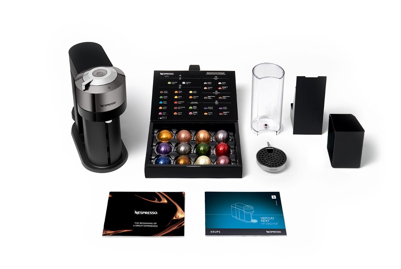 Máquina de Café de Cápsulas KRUPS Nespresso Vertuo Next Deluxe XN910C10 (Cápsula de café - 1500 W - 1,1 l - Preto/Cinzento) — miniatura 9