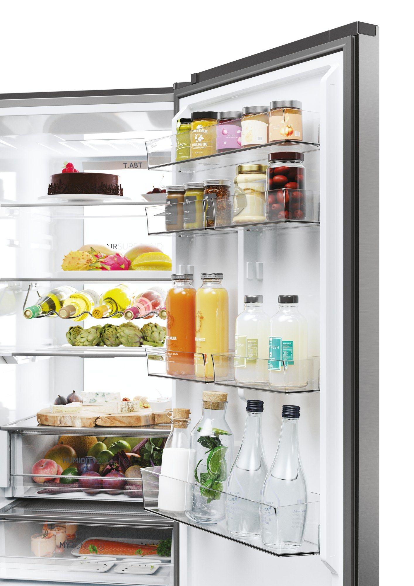 Frigorífico Combinado Independente HAIER HTW7620ANMG (414 L - 205x59,5x66,7 cm - 205 cm - Inox), miniatura 8