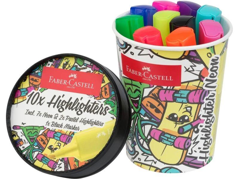 Marcadores Fluorescentes FABER-CASTELL Textliner 46 (Plástico 100% reciclado - Cores sortidas)