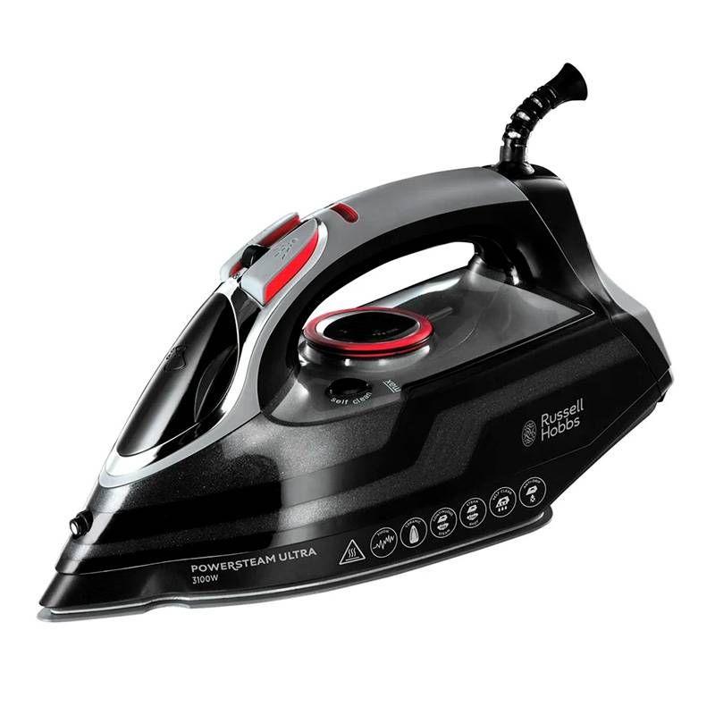 Ferro de Engomar a Vapor RUSSELL HOBBS 20630-56 (3100 W - 0,35 l - Base de cerâmica - Cinzento/Preto)