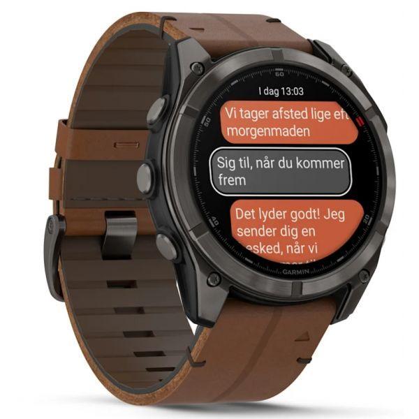 Relógio GPS Multidesportivo GARMIN fēnix 8 Pro (Redondo - Android, iOS - AMOLED - Cinzento/Titânio) — miniatura 4