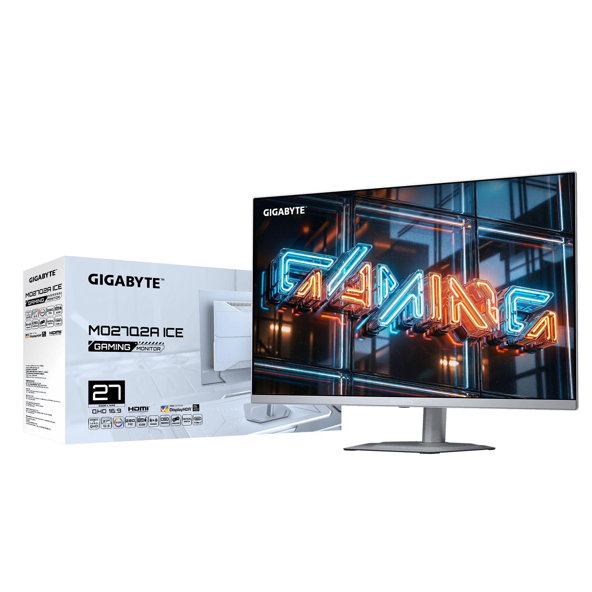 Monitor GIGABYTE MO27Q2A ICE (27" - OLED - 280 Hz - Branco) — miniatura 6