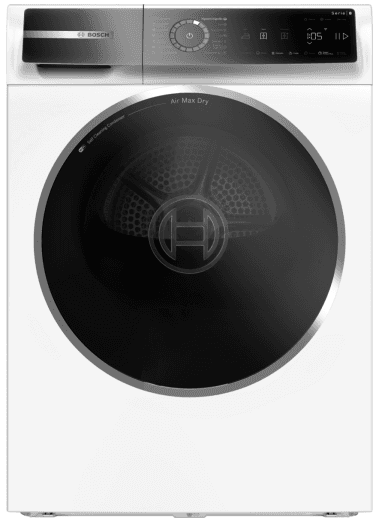 Máquina de Secar Roupa Independente BOSCH Série 8 WRB247D0ES (9 kg - Bomba de calor - Direita - Branco)