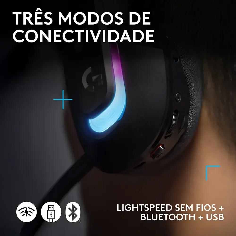 Headset para Jogos LOGITECH G522 LIGHTSPEED (Binaural - Com fios e sem fios - Circum-aural - Preto), miniatura 6